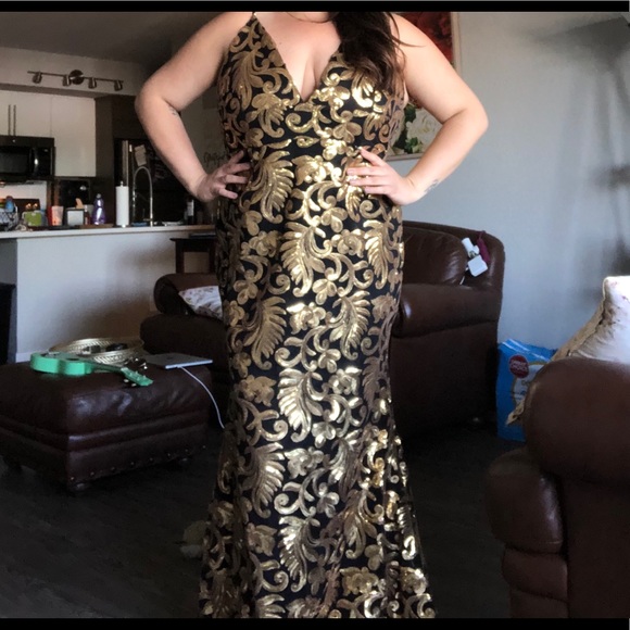 Fashion Nova Dresses & Skirts - The Golden Age Sequin Gown